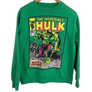 Incredible Hulk Marvel Comics Graphic Sweatshirt Sz Small This Monster Unleashed